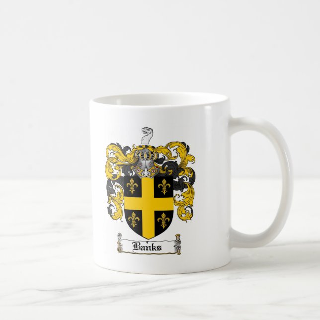 BANK-FAMILIENWAPPEN - BANK-WAPPEN TASSE (Rechts)