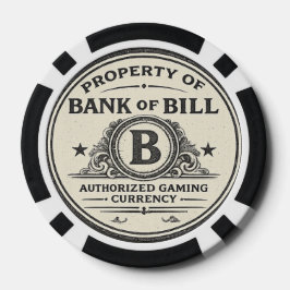 BANK OF BILL Autorisierte Spielwährung Pokerchips