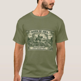 „Bank of Bill“ Vintage Western Geld Grafik T-Shirt