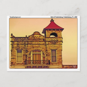 Bank of Fredericksburg, Fredericksburg, TX Postkarte