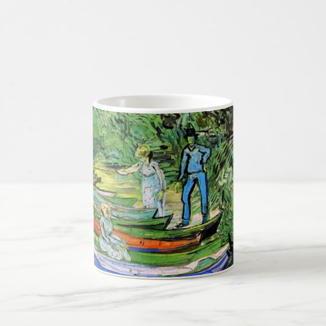 Bank of the Oise in Auvers Vincent van Gogh Kaffeetasse (Mittel)