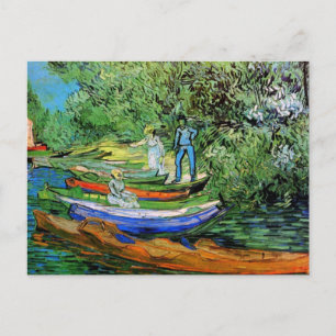 Bank of the Oise in Auvers Vincent van Gogh Postkarte