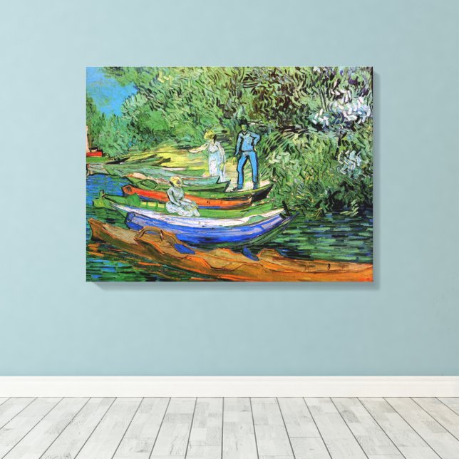 Bank of the Oise in Auvers von Vincent van Gogh Leinwanddruck (Insitu (Holzboden))