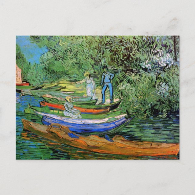 Bank of the Oise in Auvers von Vincent van Gogh Postkarte (Vorderseite)