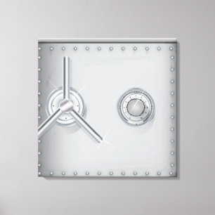 Bank Safe Leinwanddruck