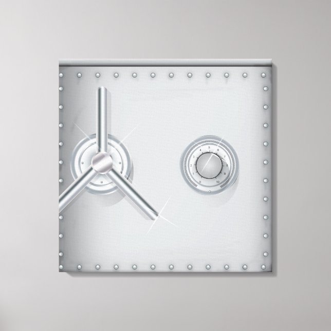 Bank Safe Leinwanddruck (Vorderseite)