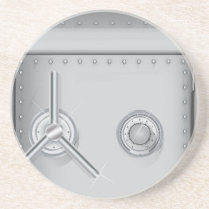 Bank Safe Sandstein Untersetzer