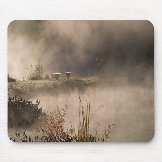 Bank-Teich-Dampf Mousepad (Vorne)