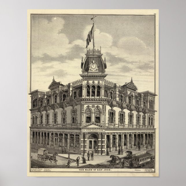 Bank von San Jose Poster (Vorne)
