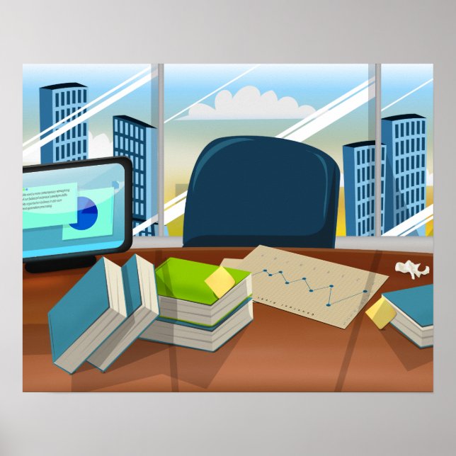 Bankbüro Poster (Vorne)