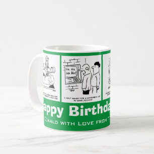 Banken, Banker & Banker Cartoon. Funny Kaffeetasse