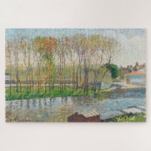 Banken der Loing in Moret von Camille Pissarro Puzzle