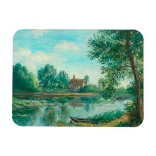 Banken der Loing in Saint-Mammès Alfred Sisley Magnet
