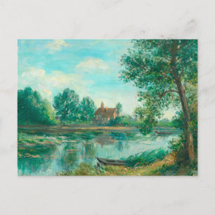 Banken der Loing in Saint-Mammès Alfred Sisley Postkarte