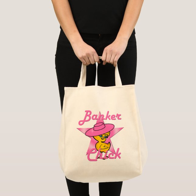 Banker Chick #8 Tragetasche (Vorderseite (Produkt))