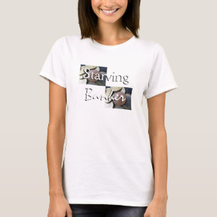 Banker in Weiß verhungern T-Shirt
