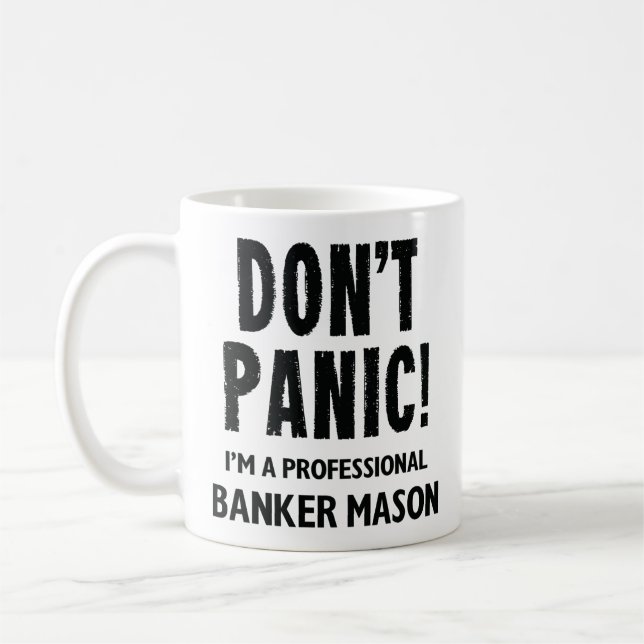 Banker Mason Coffee Tasse Geschenk (Links)