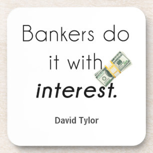 Banker tun es! getränkeuntersetzer