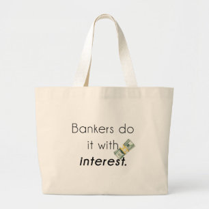 Banker tun es! jumbo stoffbeutel