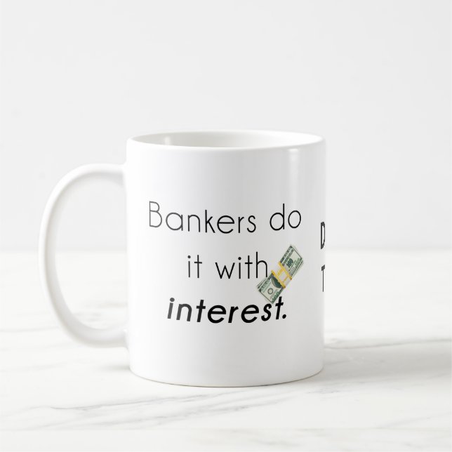 Banker tun es! kaffeetasse (Links)