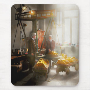 Banker - wert sein Gewicht im Gold Mousepad