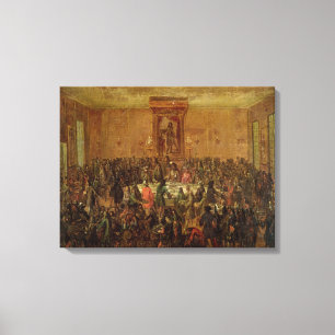 Bankett gegeben zu Ehren Louis XIV durch Leinwanddruck