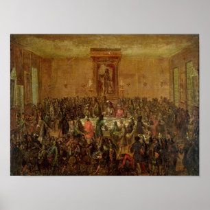 Bankett gegeben zu Ehren Louis XIV durch Poster