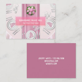 Bankettsaal Catering Visitenkarte