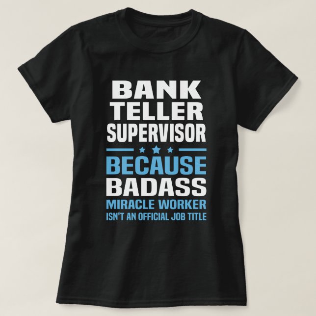 Bankfachsupervisor T-Shirt (Design vorne)