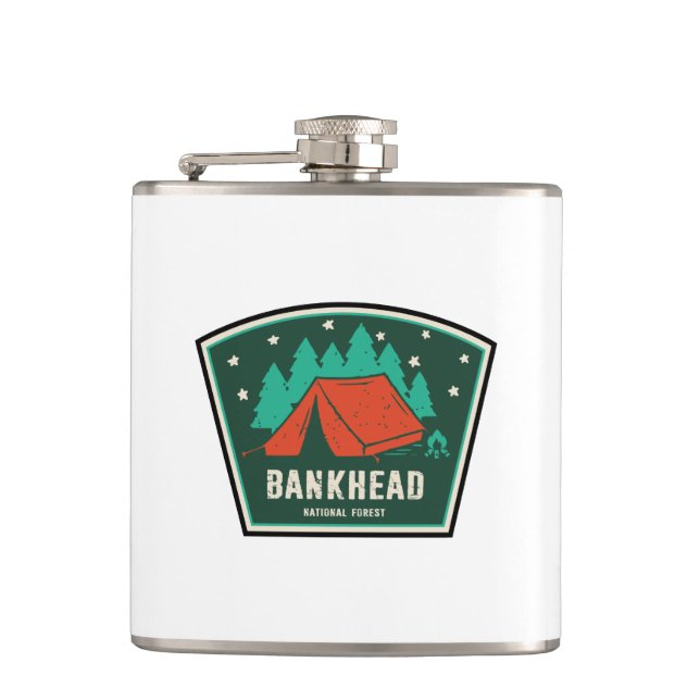 Bankhead National Forest Camping Flachmann (Vorderseite)