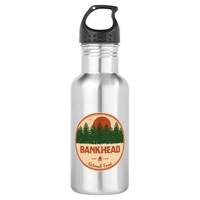 Bankhead National Forest Edelstahlflasche (Vorderseite)