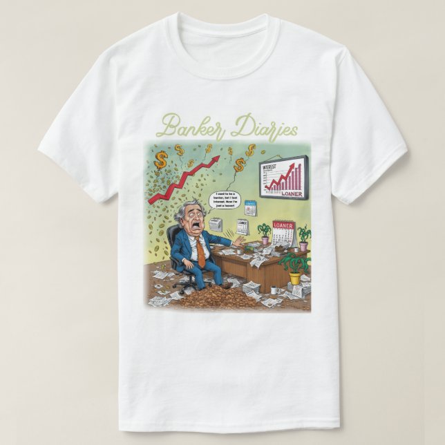 Bankierbücher T-Shirt (Design vorne)