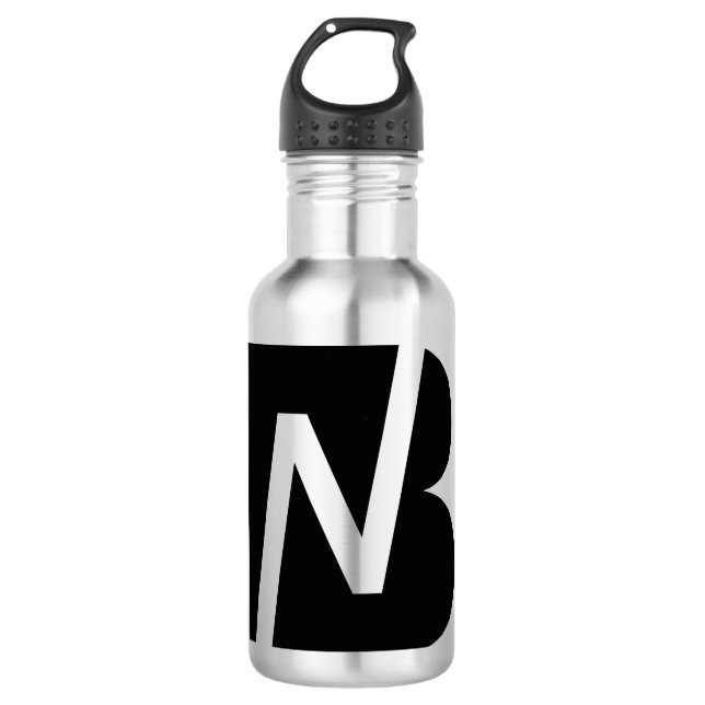 Banking News-Logo Edelstahlflasche (Vorderseite)