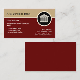 Bankkarten für Hypothekenmakler Visitenkarte