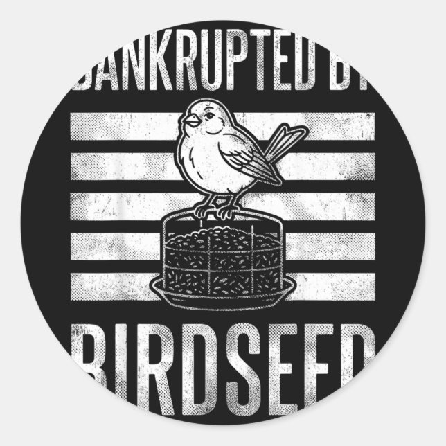 Bankrott Runder Aufkleber (Vorderseite)