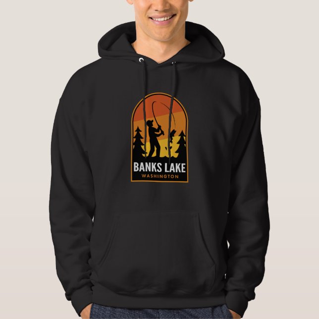 Banks Lake Washington Fishing Hoodie (Vorderseite)