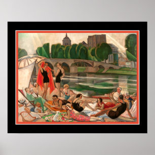 'Banks of the River Loire' Gerda Wegener aus den 1 Poster