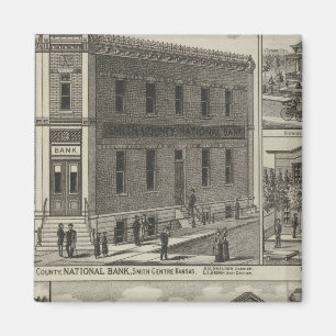 Banks, Residence, Rumpf, Smith Center, Kansas Magnet