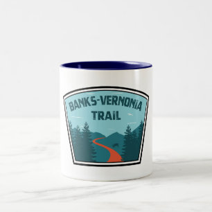 Banks-Vernonia-Weg Zweifarbige Tasse