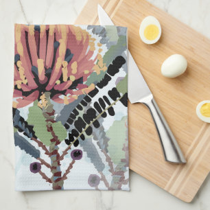 Banksia-Blüten-Libellen-Kunst Geschirrtuch