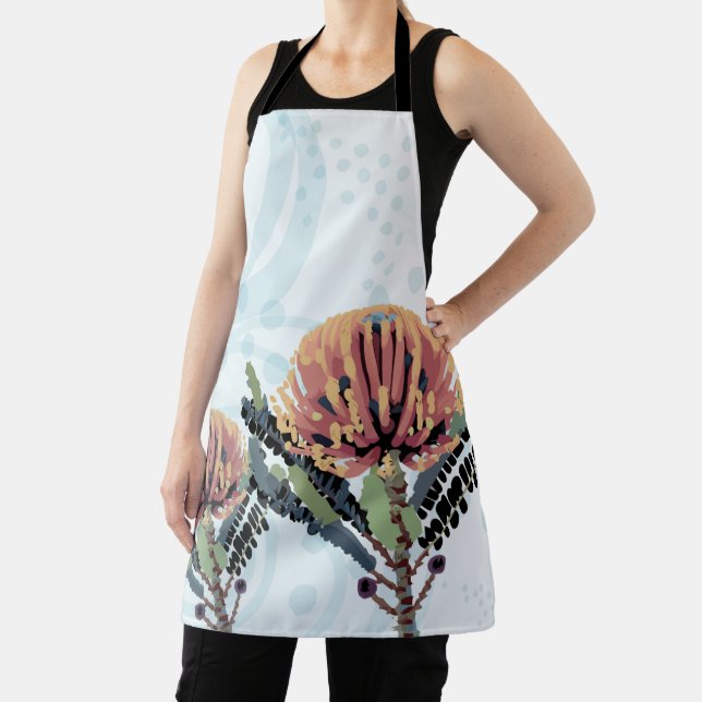 Banksia-Blüten-Libellen-Kunst Schürze (InSitu)