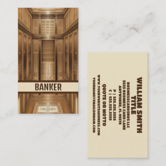 Banksicherheit Visitenkarte