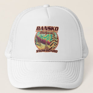 Bankso Bulgarien auf Snowboard-Logo Truckerkappe