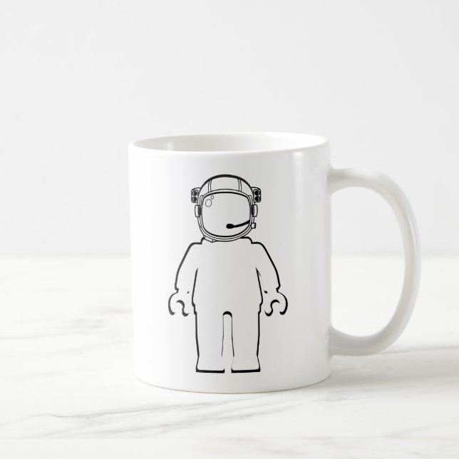 Banksy Art-Astronaut Minifig Kaffeetasse (Rechts)