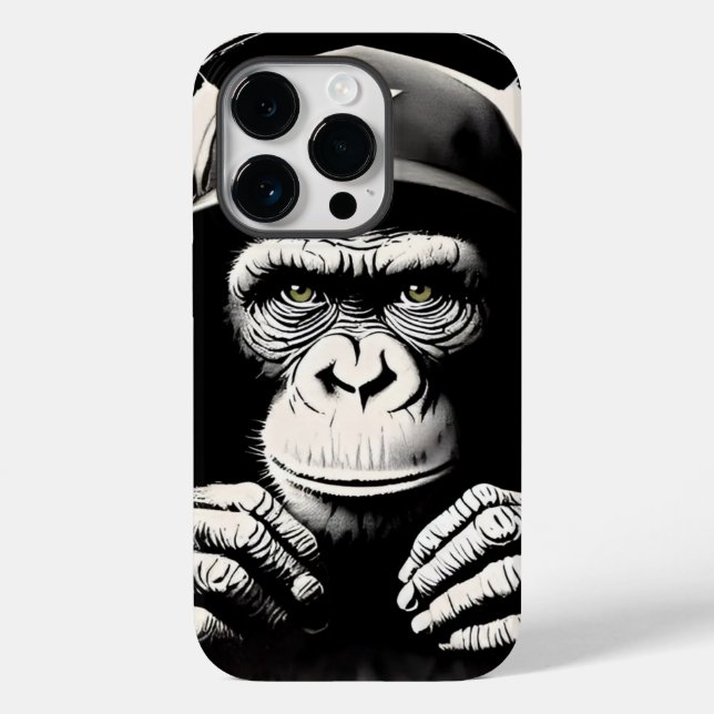 Banksy DJ Monkey Gorilla Case-Mate iPhone Hülle (Rückseite)