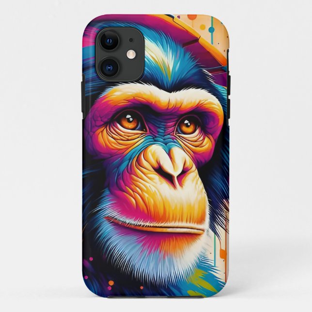 Banksy DJ Monkey Gorilla Case-Mate iPhone Hülle (Rückseite)