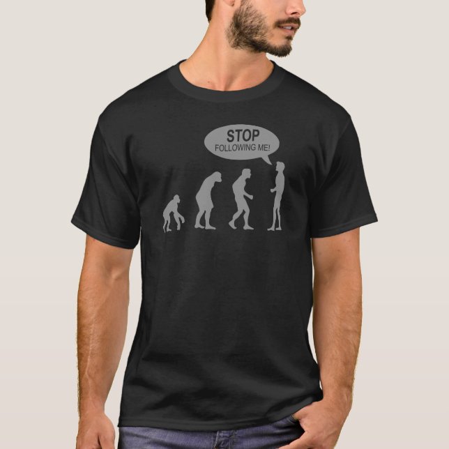 Banksy Funny Human Evolution Indie T-Shirt (Vorderseite)
