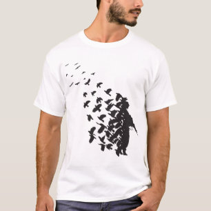 Banksy Soldier Peace Tauben Hipster Männer Frauen T-Shirt