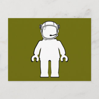 Banksy Style Astronaut Minifig Postkarte