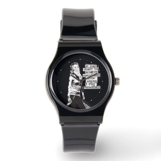 Banksy Wenn Sie gewollt, um Größe schwarz zu errei Armbanduhr